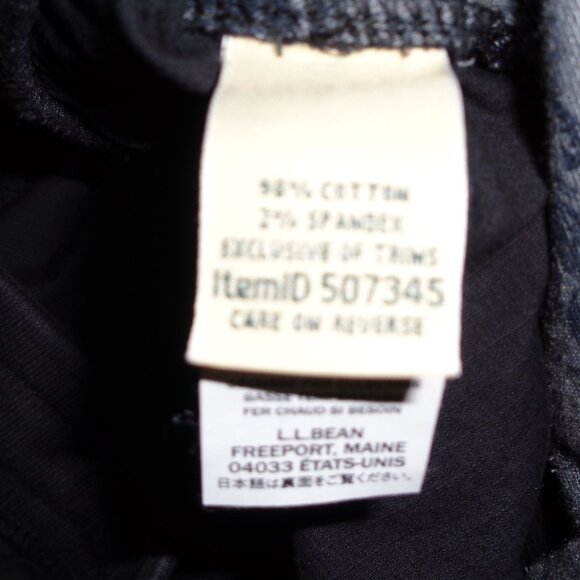 LL Bean Cotton Crop Pants Large - Picture 4 of 5